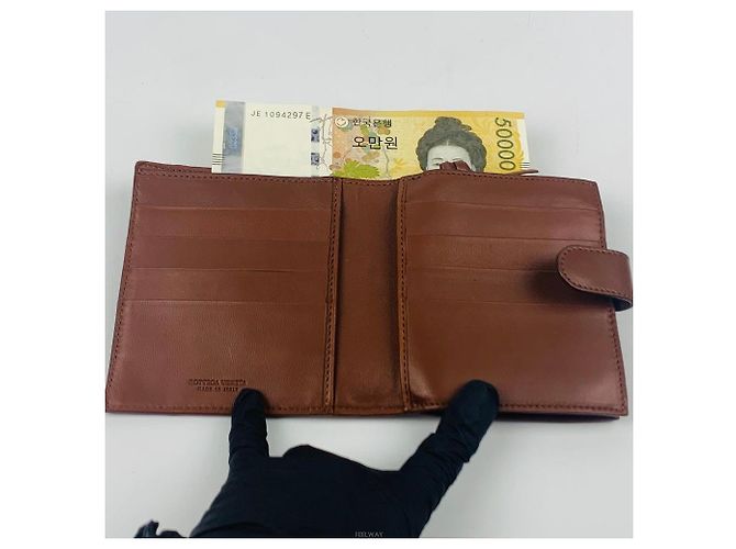 Intrecciato Medium Wallet Bottega Veneta Braun - Ansicht 4