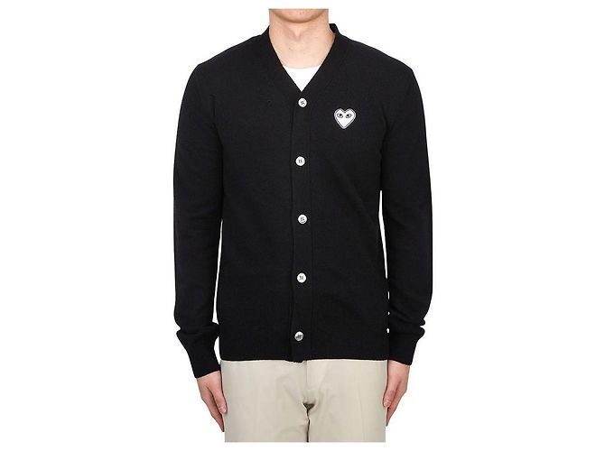 Comme Des Garcons Weißer Wollcardigan AX (Unisex) Mehrfarben - Ansicht 2