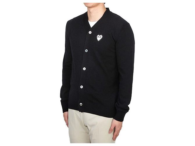 Comme Des Garcons Weißer Wollcardigan AX (Unisex) Mehrfarben - Ansicht 3