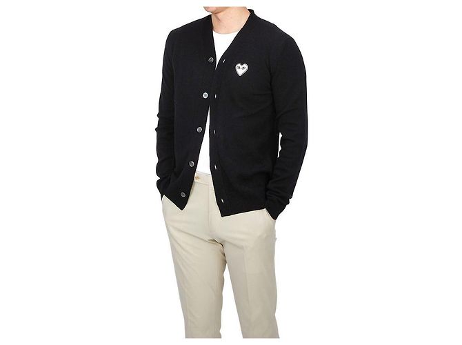 Comme Des Garcons Weißer Wollcardigan AX (Unisex) Mehrfarben - Ansicht 5