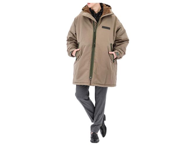 Moletom oversized Acne Logo Patch em shearling com acolchoamento CXX Laranja - vista 11