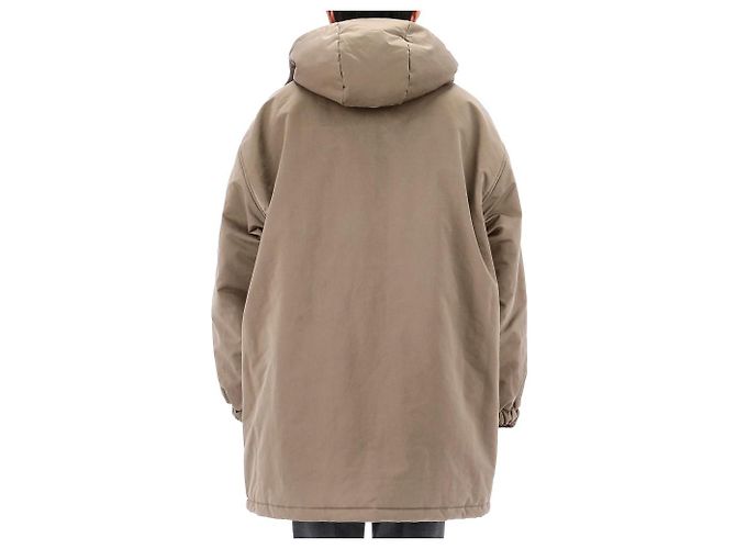 Moletom oversized Acne Logo Patch em shearling com acolchoamento CXX Laranja - vista 4