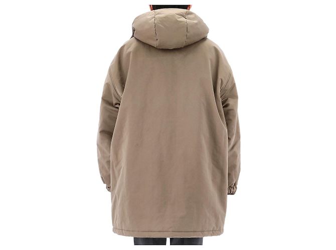 Moletom oversized Acne Logo Patch em shearling com acolchoamento CXX Laranja - vista 7