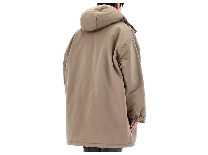 Moletom oversized Acne Logo Patch em shearling com acolchoamento CXX Laranja - vista 8