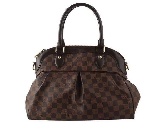 Louis Vuitton Borsa a Spalla Damier Ebene Trevi PM Multicolore - vista 3
