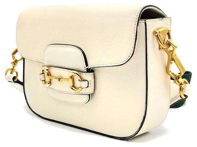 Horsebit 1955 Gucci Mini borsa a tracolla Horsebit Bianco - vista 2