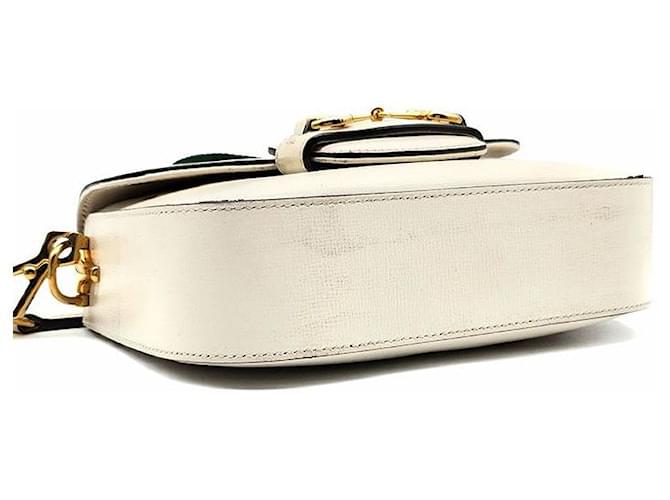 Horsebit 1955 Gucci Mini borsa a tracolla Horsebit Bianco - vista 7