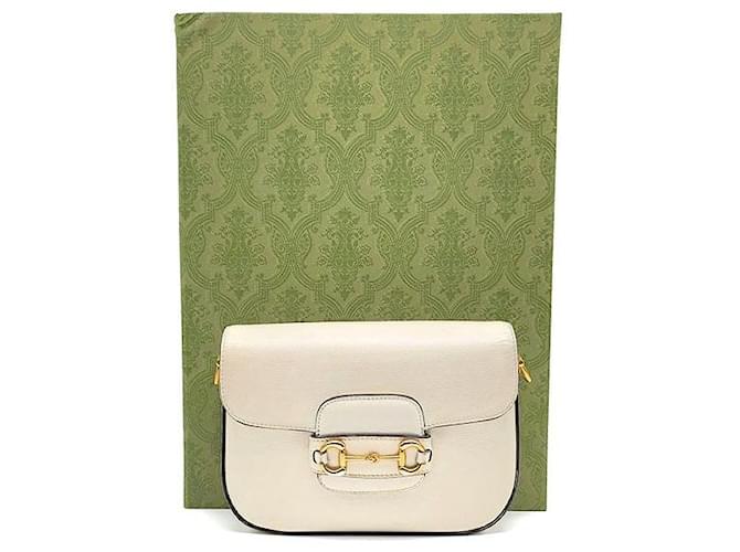 Horsebit 1955 Gucci Mini borsa a tracolla Horsebit Bianco - vista 8