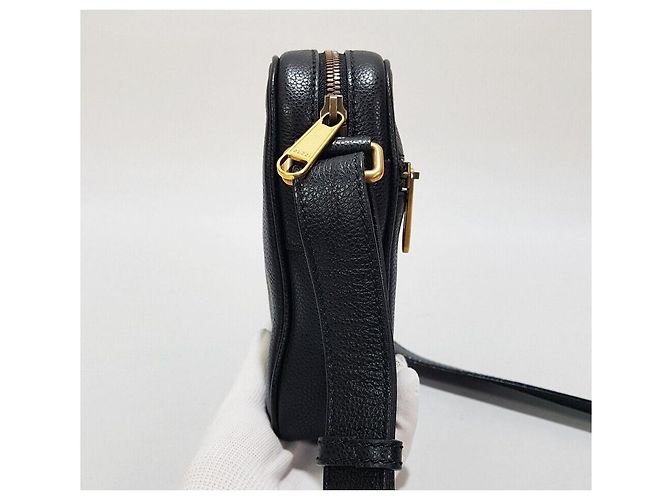 Gucci Mini borsa a tracolla Web Logo Print Nero - vista 3