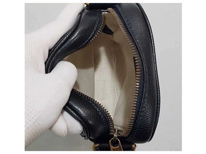 Gucci Mini borsa a tracolla Web Logo Print Nero - vista 8