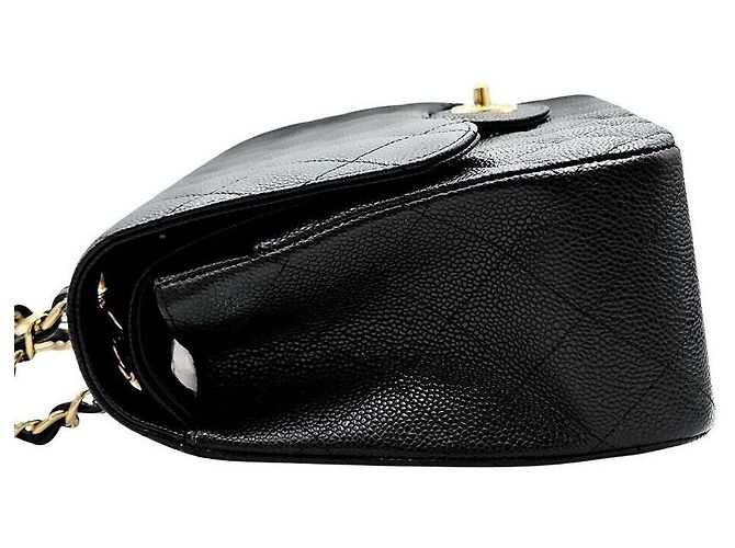 Chanel Caviar Classic Jumbo Nero - vista 4