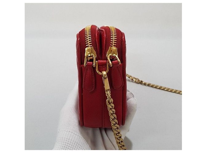 Prada Bolso Bandolera WOC Diagram Mini Chain Plata - vista 3