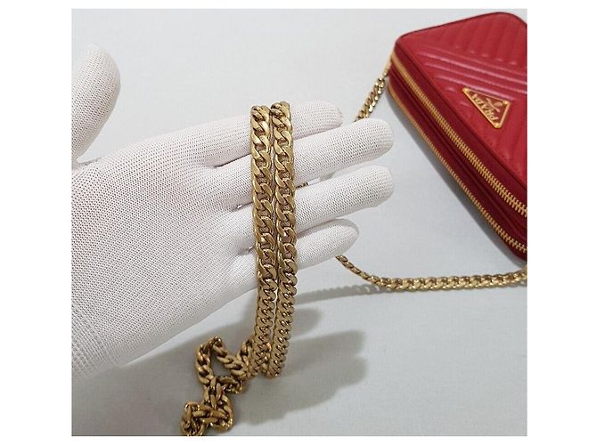 Prada Bolso Bandolera WOC Diagram Mini Chain Plata - vista 5