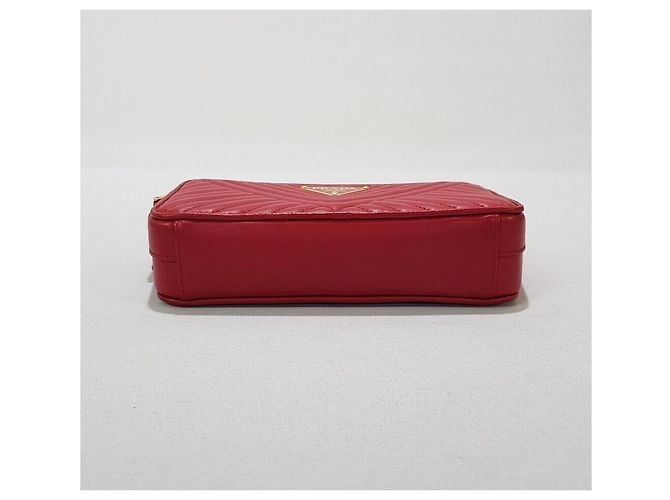 Prada Bolso Bandolera WOC Diagram Mini Chain Plata - vista 6