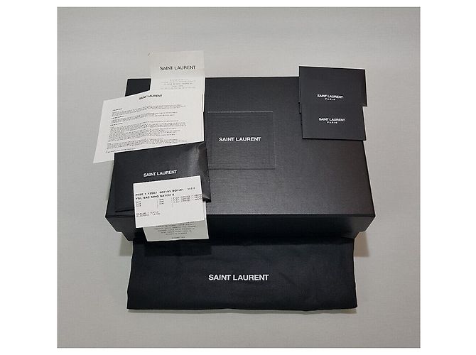 Saint Laurent Borsa a tracolla con catena a bustina piccola Nero - vista 10