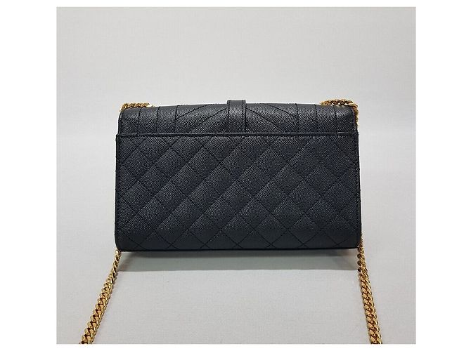 Saint Laurent Borsa a tracolla con catena a bustina piccola Nero - vista 5