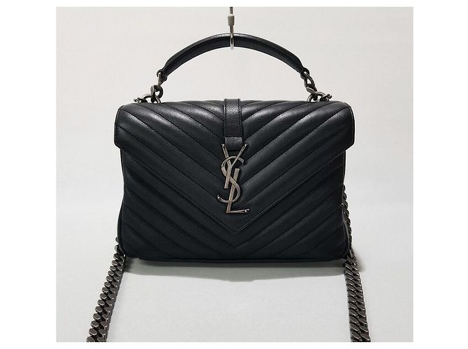 Saint Laurent Monogram College Medium Nero - vista 2