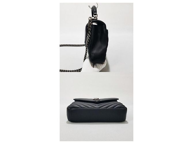 Saint Laurent Monogram College Medium Nero - vista 4