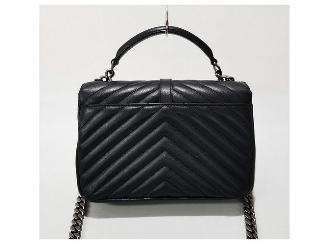 Saint Laurent Monogram College Medium Nero - vista 5