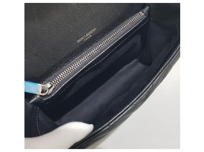 Saint Laurent Monogram College Medium Nero - vista 9