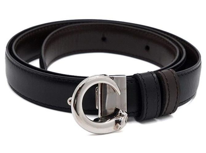 Cartier Cinturón reversible para mujer con hebilla plateada - vista 3