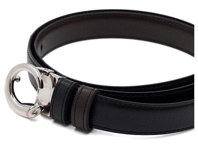 Cartier Cinturón reversible para mujer con hebilla plateada - vista 5