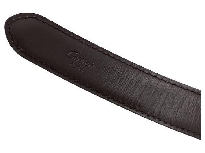 Cartier Cinturón reversible para mujer con hebilla plateada - vista 6