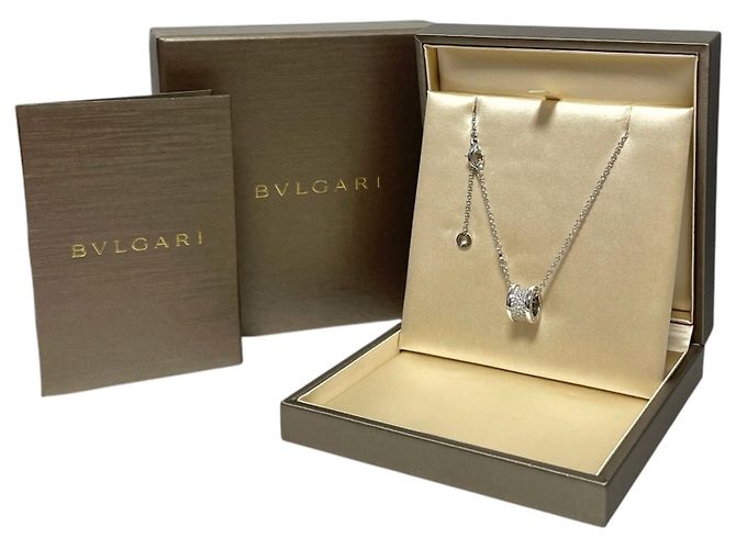 Bulgari Collana in oro bianco e diamanti pavé Multicolore - vista 6