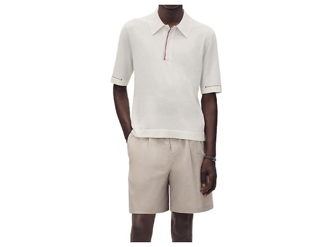 Hermès Poloshirt für Herren mit Bartack-Details Mehrfarben - Ansicht 5