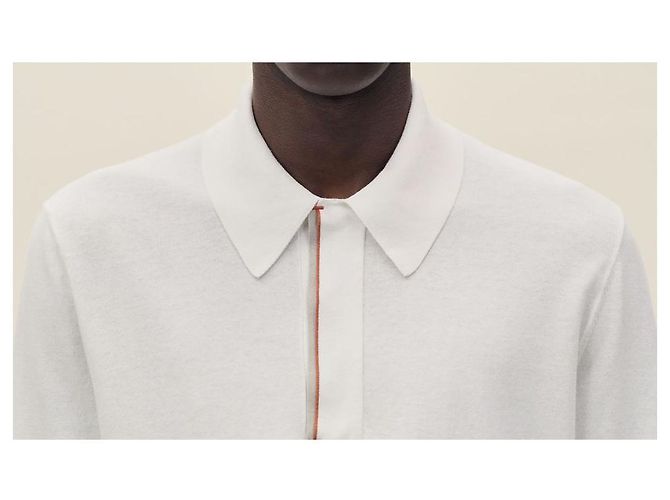 Hermès Poloshirt für Herren mit Bartack-Details Mehrfarben - Ansicht 7