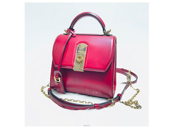 Salvatore Ferragamo Calfskin Gancini Boxy Small Top Handle Tote Bag Mehrfarben - Ansicht 2