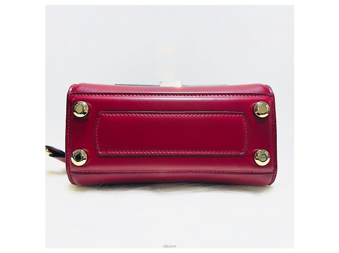 Salvatore Ferragamo Calfskin Gancini Boxy Small Top Handle Tote Bag Mehrfarben - Ansicht 5