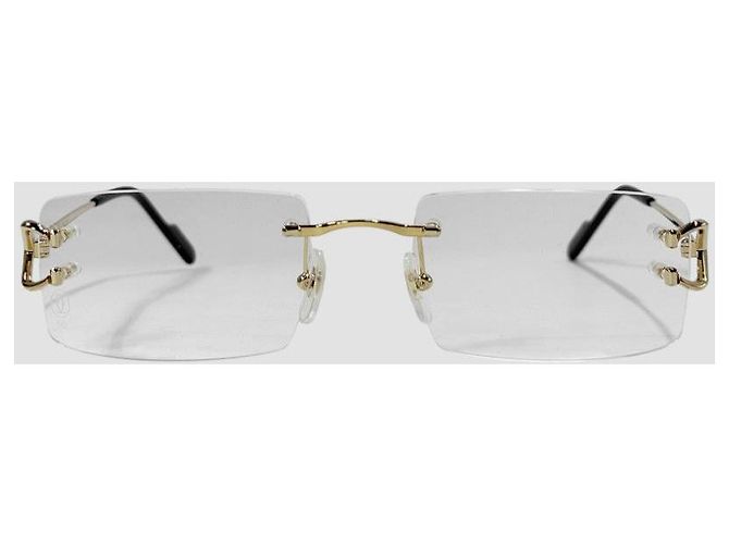 Cartier Randlose Brille Gold Golden - Ansicht 11