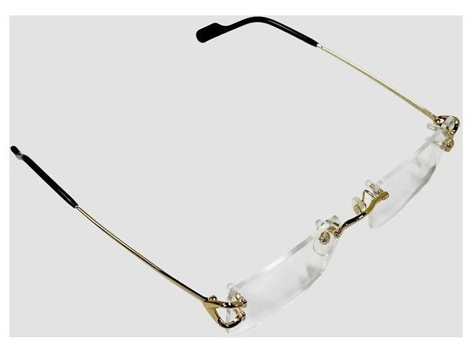 Cartier Randlose Brille Gold Golden - Ansicht 13