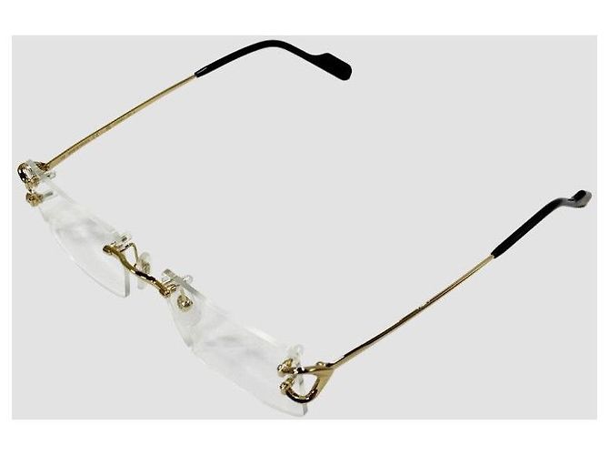 Cartier Randlose Brille Gold Golden - Ansicht 14