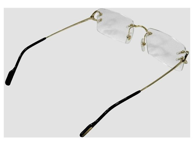 Cartier Randlose Brille Gold Golden - Ansicht 17