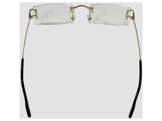 Cartier Randlose Brille Gold Golden - Ansicht 18