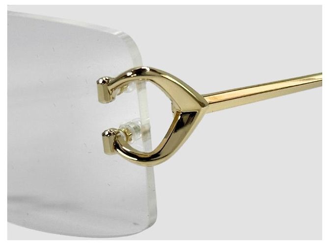 Cartier Randlose Brille Gold Golden - Ansicht 19