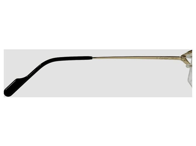 Cartier Randlose Brille Gold Golden - Ansicht 22