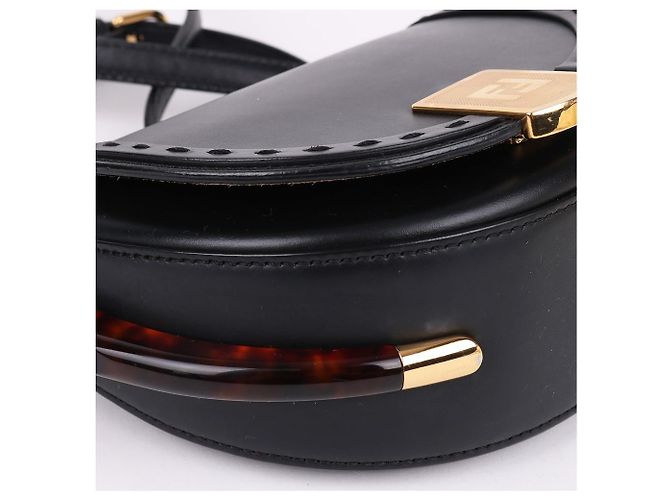 Fendi Mini borsa a tracolla Moonlight placcata oro FF Nero - Ansicht 9