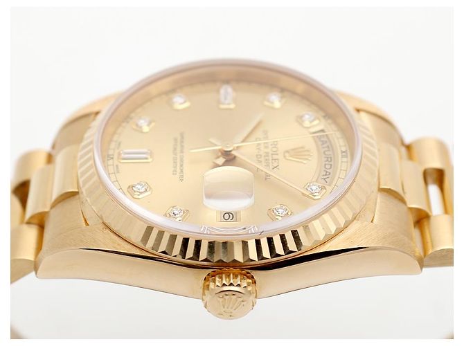 Rolex Orologio Day-Date da uomo in oro Original Ten-Point Diamond D'oro - vista 10