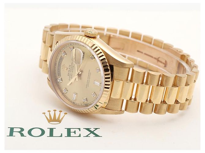Rolex Orologio Day-Date da uomo in oro Original Ten-Point Diamond D'oro - vista 15