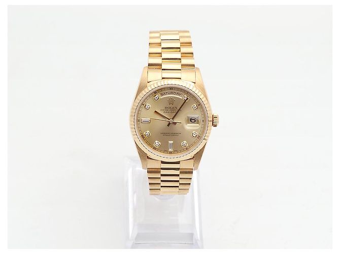 Rolex Orologio Day-Date da uomo in oro Original Ten-Point Diamond D'oro - vista 3