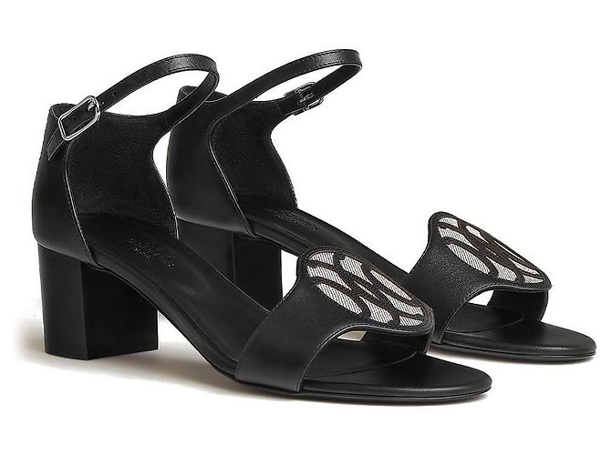 Hermès Sandali Marquise da donna Nero - vista 4