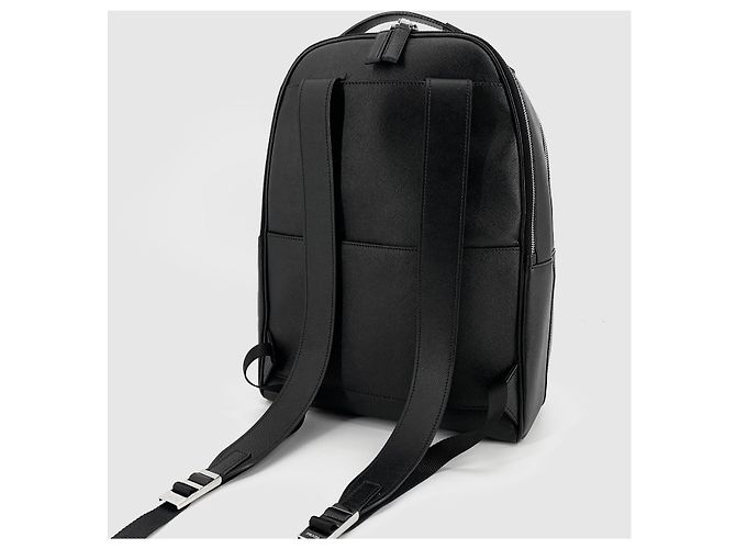 Prada Zaino in Saffiano con logo Triangle Nero - vista 3