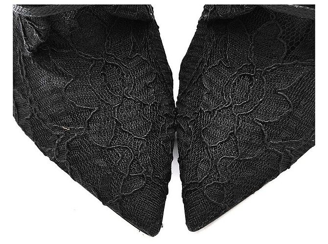 Saint Laurent Stivaletti con lacci Kiki Nero - vista 4
