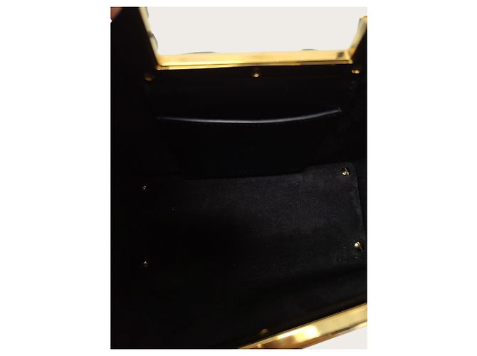 Way Fendi Piccola borsa a tracolla in pelle con logo FF nero - vista 4