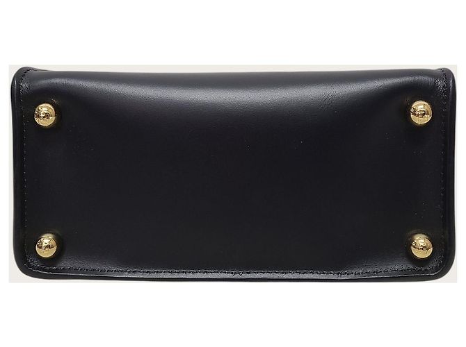 Way Fendi Piccola borsa a tracolla in pelle con logo FF nero - vista 6
