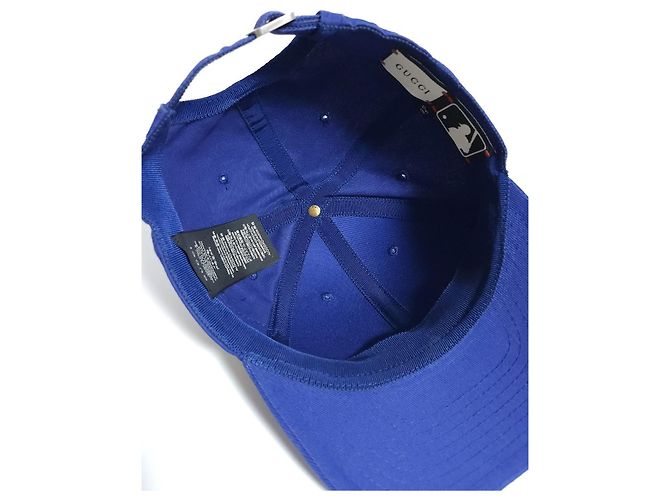 Gucci MLB Blue Butterfly Embroidered Baseball Cap - view 5