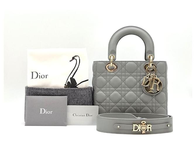 Lady Dior Small Gray Condition Marrone - vista 2